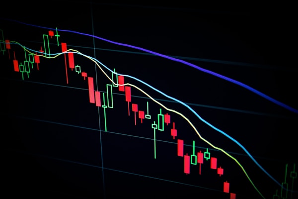 Trader trading graphiques